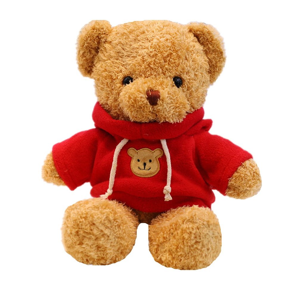 11.8 inches Teddy Bear Stuffed Animals Soft Plush Cute Teddy Bear Doll for Boys Girls (Red)