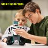 BEHOWL Technique Car Building Blocks Set, 13in1 Remote & APP Control Tracked Racer/Robot/Truck/Tank/Plane, STEM Kits for Kids Age 8-10, Building Toy Gifts for Boys Girls 8-16, (550 PCS) view 3