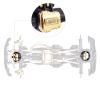 18.4g/Each CrazyHobby Brass Diff Covers Axle Covers for TRX4M TRX4MT K10 High Trail F150 Bronco Defender 1/18 Crawler Car, Front & Rear (Gold) view 2