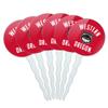 Western Oregon University Wolves Logo Cupcake Picks Toppers Decoration Set of 6 view 1