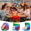 Hooomyai 30 Inch Prize Wheel with Folding Tripod Floor Stand Height Adjustable 18 Slots Color Dry Erase Spin Wheel Spinner Game for Trade Show Fortune Spinning Game view 2