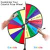 Hooomyai 30 Inch Prize Wheel with Folding Tripod Floor Stand Height Adjustable 18 Slots Color Dry Erase Spin Wheel Spinner Game for Trade Show Fortune Spinning Game view 3