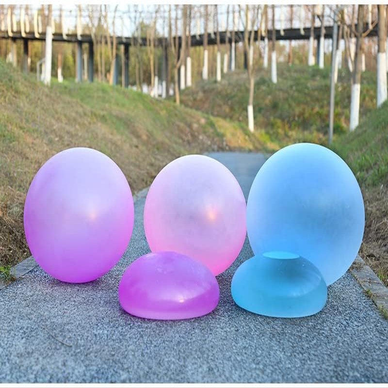 36'' Water Filled Bubble Ball Inflating Funny Jelly Bubble Balloon Ball Blowing TPR Ball Creative Water Injection Bubble Ball Beach Ball for Indoor Outdoor Party