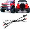 OGRC RC Led Headlights & Taillights Kit for TRX4M 1/18 RC Crawler Car (White & Red) view 1