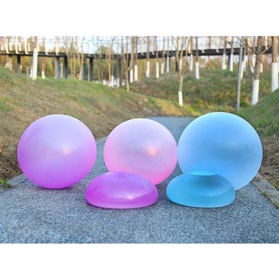 36'' Water Filled Bubble Ball Inflating Bubble Balloon Ball for Adults Blowing TPR Ball Creative Water Injection Bubble Ball Fun Party Outdoor Game