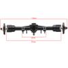 CNC Machined Front and Rear Portal Axle Set for SCX24, RC car Crawler Upgrades Housing with Brass Gears(2pcs, Black) view 4