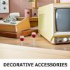 TOYANDONA 10pcs Miniature Dollhouse Wine Glasses, 1:12 Miniature Wine Glasses Mini Dollhouse Cocktail s for Kitchen Accessories Decors view 3