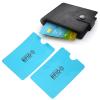 100 Pcs Card Blocking Sleeves Lightweight Compact Design Anti Scan Theft Magnetic Card Holder Your from Identity Theft Skiming (Blue) view 1