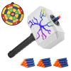 Dart-Blasting Hammer Toys Guns with Light -Toys for 6+ Year Old Boys,Kids Roleplay Toy Thunder Mjolnir Includes 30 Darts Gift for Boys & Girls Shooting Game Toy view 1