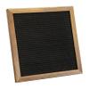 Flash Furniture Gracie Felt Letter Board with Wooden Frame, 389 PP Letters Including Numbers, Symbols and Icons, Canvas Carrying Case, 10x10, Torched Wood/Black Felt view 1