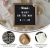 Flash Furniture Gracie Felt Letter Board with Wooden Frame, 389 PP Letters Including Numbers, Symbols and Icons, Canvas Carrying Case, 10x10, Torched Wood/Black Felt view 3