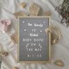 Flash Furniture Gracie Felt Letter Board with Wooden Frame, 389 PP Letters Including Numbers, Symbols and Icons, Canvas Carrying Case, 12x17, Weathered Wood/Gray Felt view 2