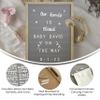 Flash Furniture Gracie Felt Letter Board with Wooden Frame, 389 PP Letters Including Numbers, Symbols and Icons, Canvas Carrying Case, 12x17, Weathered Wood/Gray Felt view 3