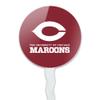 University of Chicago Maroons Logo Cupcake Picks Toppers Decoration Set of 6 view 2