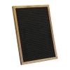 Flash Furniture Gracie Felt Letter Board with Wooden Frame, 389 PP Letters Including Numbers, Symbols and Icons, Canvas Carrying Case, 12x17, Torched Wood/Black Felt view 1