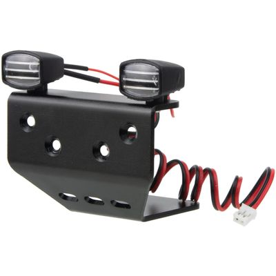HobbyMarking RC Aluminum Front Skid Bumper w/Lighting for Tamiya WR-02 WR-02CB WR-02G GF-01 Chassis Wild Willy 2 / Comical Grasshopper Off-Road Car Upgrade Parts