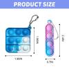amicbng 130 Pcs Pop Keychain Party Favors ,Mini Pop Keychain It Fidget Toy Bulk Stocking Pinata Stuffers Birthday Carnival Treasure Classroom Prizes Toddler Toys Fidget Pack Stress Relief Toys (130) view 2
