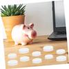 ibasenice 80pcs Money Saving Piggy Bank Bottom Plugs Plaster Doll Stoppers Saving Box Bottom Caps Plastic Plugs for Home view 3