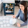 ibasenice 80pcs Money Saving Piggy Bank Bottom Plugs Plaster Doll Stoppers Saving Box Bottom Caps Plastic Plugs for Home view 4
