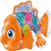 Nenekal Transparent Electric Gear Gold Fish Toddler Toys with Music & Lights. Bump and Go Technology. Perfect for Babies Tummy Time, Educational STEM Gear Toys for Boys Girls 3+ view 1