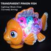 Nenekal Transparent Electric Gear Gold Fish Toddler Toys with Music & Lights. Bump and Go Technology. Perfect for Babies Tummy Time, Educational STEM Gear Toys for Boys Girls 3+ view 3