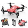 DEERC D20 Mini Drone for Kids with 720P HD FPV Camera Remote Control Toys Gifts for Boys Girls with Altitude Hold, Headless Mode, One Key Start Speed Adjustment, 3D Flips 2 Batteries, Red view 1