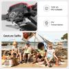 DEERC D20 Mini Drone for Kids with 720P HD FPV Camera Remote Control Toys Gifts for Boys Girls with Altitude Hold, Headless Mode, One Key Start Speed Adjustment, 3D Flips 2 Batteries, Red view 2