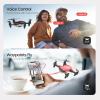 DEERC D20 Mini Drone for Kids with 720P HD FPV Camera Remote Control Toys Gifts for Boys Girls with Altitude Hold, Headless Mode, One Key Start Speed Adjustment, 3D Flips 2 Batteries, Red view 3