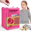 GuDoQi Piggy Bank for Girls Electronic Coin Money Bank Toy for 3 4 5 6 7 8 9 10 Year Old Children, Mini ATM Cash Coin Saving Box for Birthday Gifts Kids Age 3-10, Rose view 1