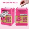 GuDoQi Piggy Bank for Girls Electronic Coin Money Bank Toy for 3 4 5 6 7 8 9 10 Year Old Children, Mini ATM Cash Coin Saving Box for Birthday Gifts Kids Age 3-10, Rose view 3
