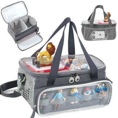 SFYBYHEART Carrying Case for Toniebox with Clear Window & Figure Slots, Travel Storage Bag for Tonies Characters, Toniebox Starter Set & Tonies Headphones Protective Tony Carrying Bag