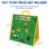 AKAYOK Double-Sided Felt Board for Toddlers & Preschool | Foldable Flannel Story Board for Interactive Learning, Classroom Play & Kids Gifts (17x17 Inches) view 4