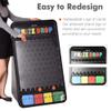 40" Prize Board Disk Drop Board Game with Foldable Stand Customizable 4 Slots with 12 Pucks for Carnival Party Trade Show Holiday Activities view 2