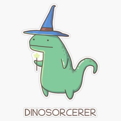 Dinosorcerer Sticker Decal Size 5"