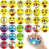 30 Pcs Face Stress Balls,2.5 Inch Funny Face Squeeze Balls,Emotion Squeeze Foam Balls,Foam Soft PU Balls for Hand Wrist Stress Reliefs Finger Exercise view 1