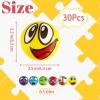 30 Pcs Face Stress Balls,2.5 Inch Funny Face Squeeze Balls,Emotion Squeeze Foam Balls,Foam Soft PU Balls for Hand Wrist Stress Reliefs Finger Exercise view 2