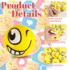 30 Pcs Face Stress Balls,2.5 Inch Funny Face Squeeze Balls,Emotion Squeeze Foam Balls,Foam Soft PU Balls for Hand Wrist Stress Reliefs Finger Exercise view 3