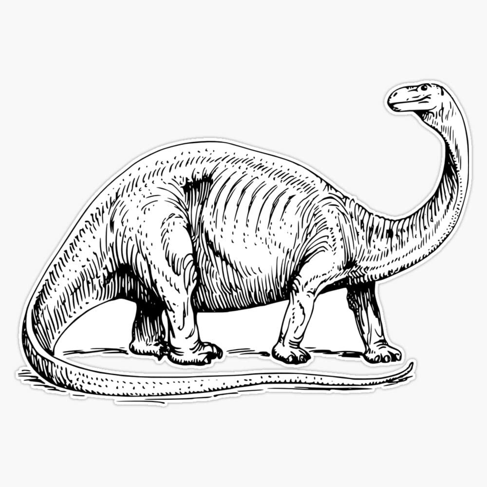 Brontosaurus Sticker Decal Size 5"