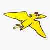 Pterodactyl Sticker Decal Size 5" view 1
