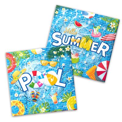 40Pcs Summer Napkins - Disposable Paper Napkins for Pool Party, Birthday, Summer Holiday