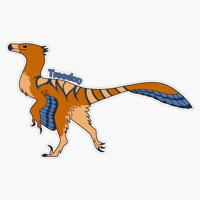 Troodon Sticker Decal Size 5"