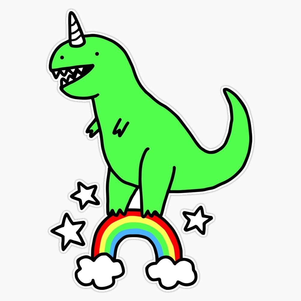 T-Rexicorn Sticker Decal Size 5"