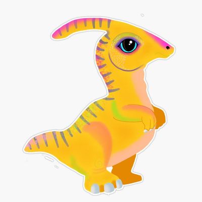 Perry Parasaurolophus Sticker Decal Size 5"