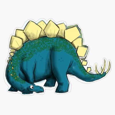 Stegasaurus Sticker Decal Size 5"
