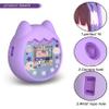 Silicone Cover Case Virtual Electronic pet Protective case Protective Skin Sleeve Shell Game Machine Protective Cover for Tamagotchi Pix for Children Birthday Gift (Purple) view 3