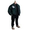 1/12 Scale Male Clothes,Men's Flight Jacket Coat Short Sleeve Striped Shirt Costume Outfit Clothing for 6inch Male Action Figure Body (Green Flight Jacket) view 1