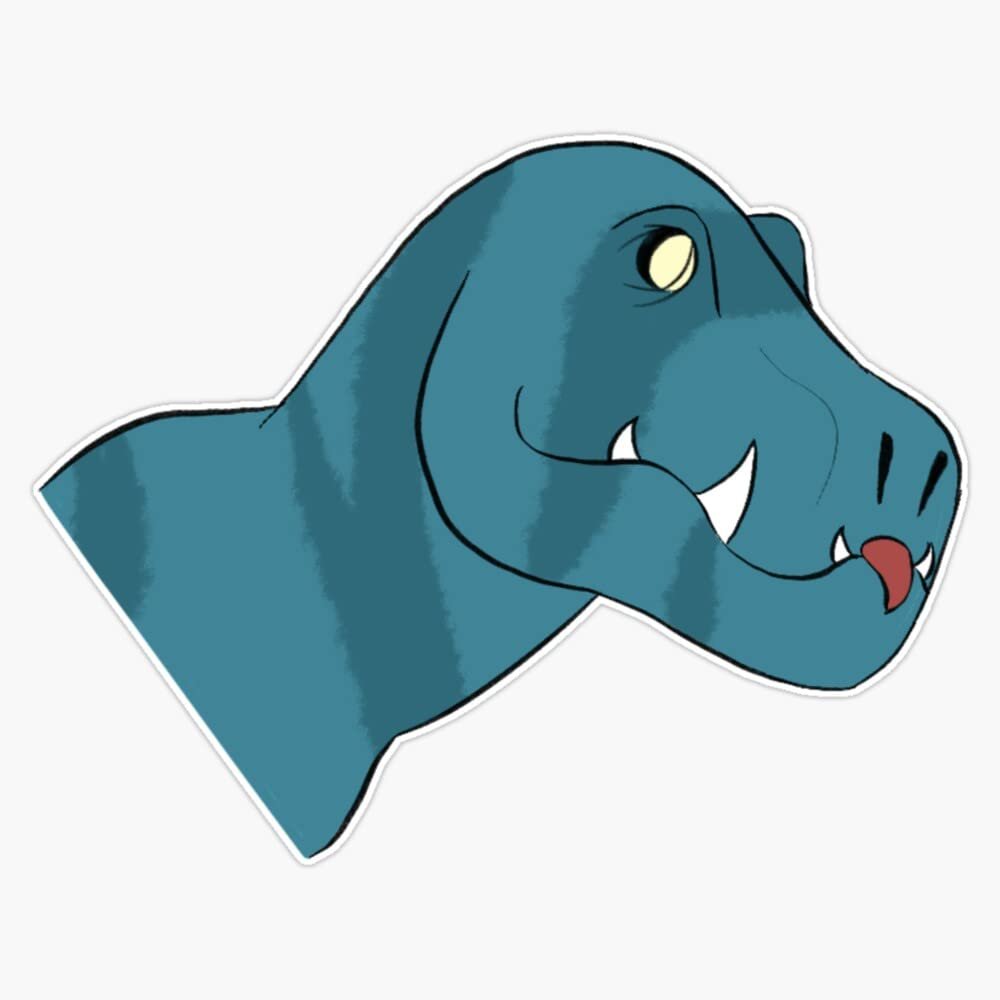 Fang Blep Sticker Decal Size 5"