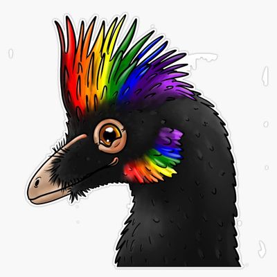 Pride Anchiornis Sticker Decal Size 5"