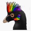 Pride Anchiornis Sticker Decal Size 5" view 1