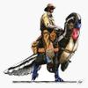 Utahraptor Rider Sticker Decal Size 5" view 1